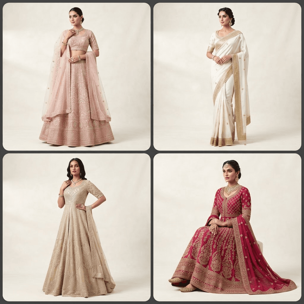 The Blush Drape — Silk saree from the Surbhi boutique